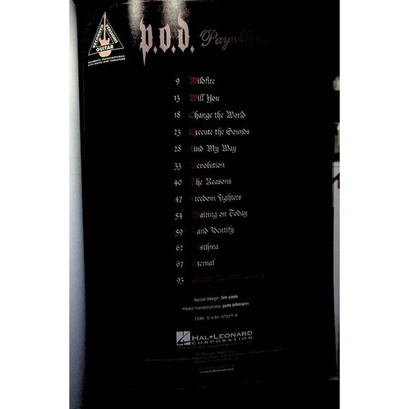 P.O.D Payable On Death Piano Vocal Guitar Tab Music Sheet Book f5 - Picture 2 of 7